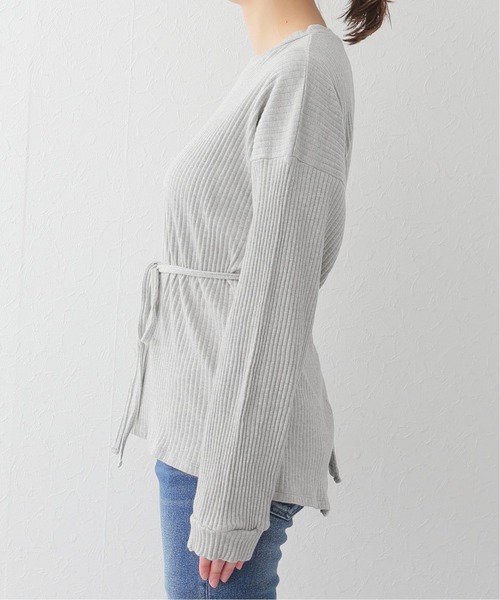 BASERANGE（ベースレンジ）の「【BASERANGE/ベースレンジ】PRE SHAW LONG SLEEVE：カットソー（Tシャツ/カットソー・レディース・ライトグレー・X-SMALL）」の7枚目の写真