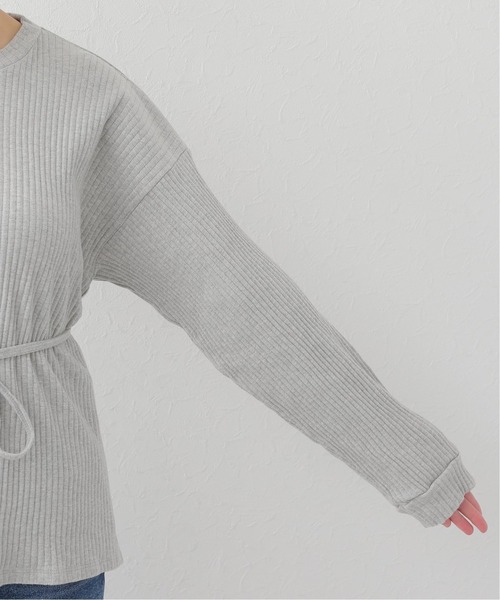 BASERANGE（ベースレンジ）の「【BASERANGE/ベースレンジ】PRE SHAW LONG SLEEVE：カットソー（Tシャツ/カットソー・レディース・ライトグレー・X-SMALL）」の11枚目の写真