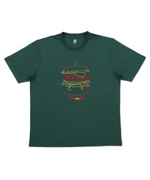 Design Tshirts Store graniph | ハンガーバーガー｜刺繍Tシャツ(グリーン)(Tシャツ/カットソー)