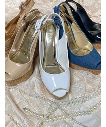 DURAS | エナメルコルクオープントゥ(サンダル)