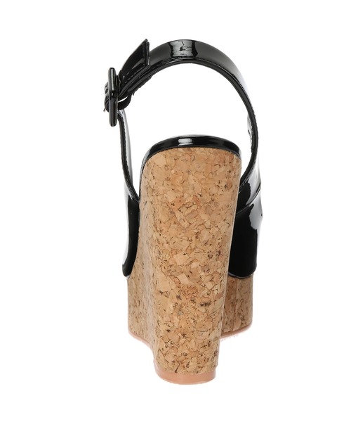 DURAS（デュラス）の「エナメルコルクオープントゥ（サンダル・レディース・ホワイト/ブラック/ベージュ・SMALL/MEDIUM）」の7枚目の写真