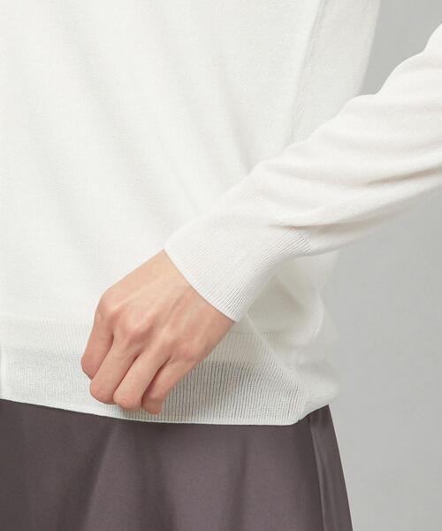 closet story（クローゼットストーリー）の「＜closet story＞□セッショクレイカン CRW カーディガン -手洗い可能-（カーディガン/ボレロ・レディース・ホワイト/ブラック/イエロー・FREE）」の5枚目の写真