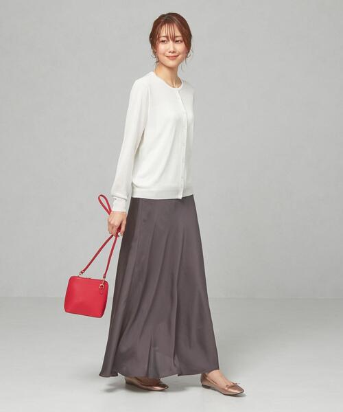 closet story（クローゼットストーリー）の「＜closet story＞□セッショクレイカン CRW カーディガン -手洗い可能-（カーディガン/ボレロ・レディース・ホワイト/ブラック/イエロー・FREE）」の6枚目の写真