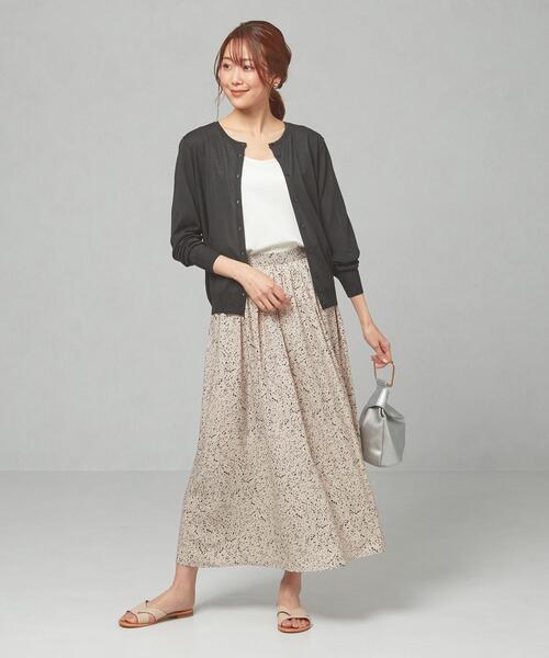 closet story（クローゼットストーリー）の「＜closet story＞□セッショクレイカン CRW カーディガン -手洗い可能-（カーディガン/ボレロ・レディース・ホワイト/ブラック/イエロー・FREE）」の10枚目の写真