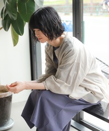 LAKOLE | シアーローンバンドカラーシャツ / 939438(シャツ/ブラウス)