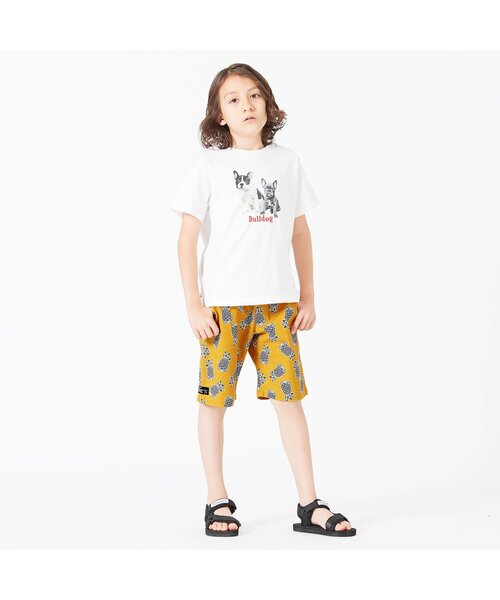 BREEZE（ブリーズ）の「ウエストコード3柄パンツ 5分丈（その他パンツ・キッズ・ベージュ/ネイビー/イエロー・100/110/120/150/90/140/130）」の8枚目の写真