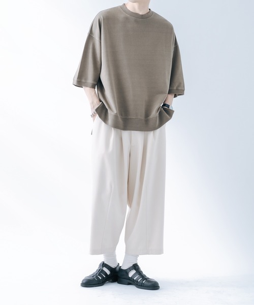epnok(エプノック)の「ベーシックルーズピグメントTee(Tシャツ/カットソー・メンズ・グレイッシュベージュ/グレイッシュブルー・MEDIUM/LARGE)」の7枚目の写真
