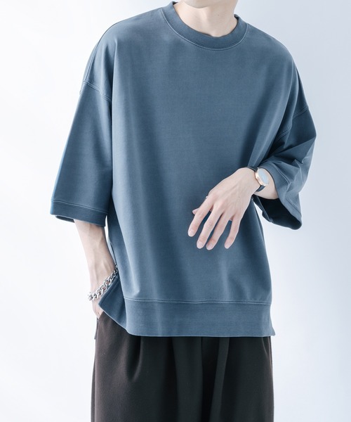 epnok(エプノック)の「ベーシックルーズピグメントTee(Tシャツ/カットソー・メンズ・グレイッシュベージュ/グレイッシュブルー・MEDIUM/LARGE)」の3枚目の写真