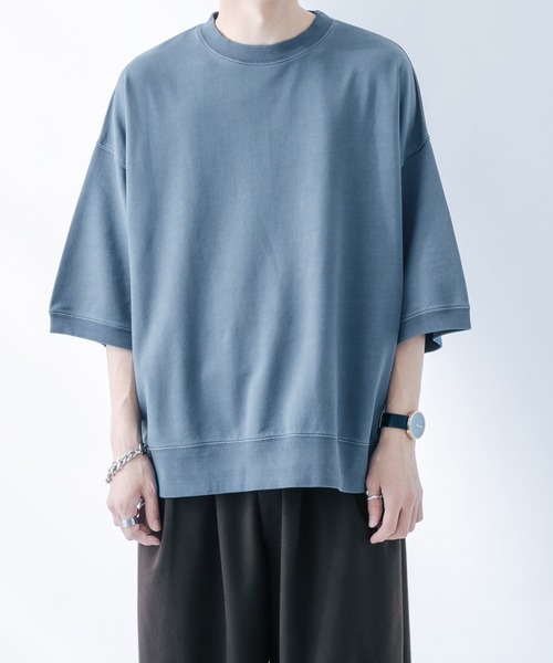 epnok(エプノック)の「ベーシックルーズピグメントTee(Tシャツ/カットソー・メンズ・グレイッシュベージュ/グレイッシュブルー・MEDIUM/LARGE)」の9枚目の写真