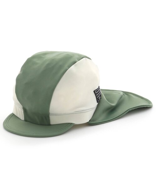 BREEZE（ブリーズ）の「日除け付きスイムキャップ_UVカット（スイムグッズ・キッズ・カーキ/オレンジ/ピンク/ネイビー・56/50）」の2枚目の写真