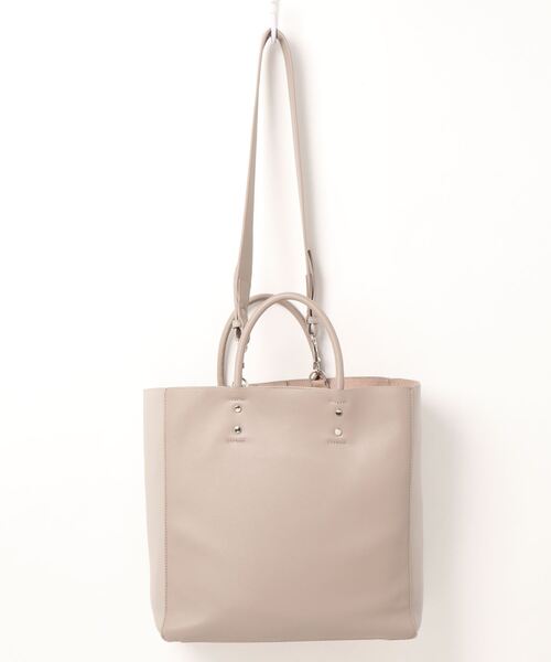 RIVE DROITE（リヴドロワ）の「A4サイズが余裕で入る　A4配色ソフトトート（トートバッグ・レディース・グレー系その他/ライトベージュ・FREE）」の15枚目の写真