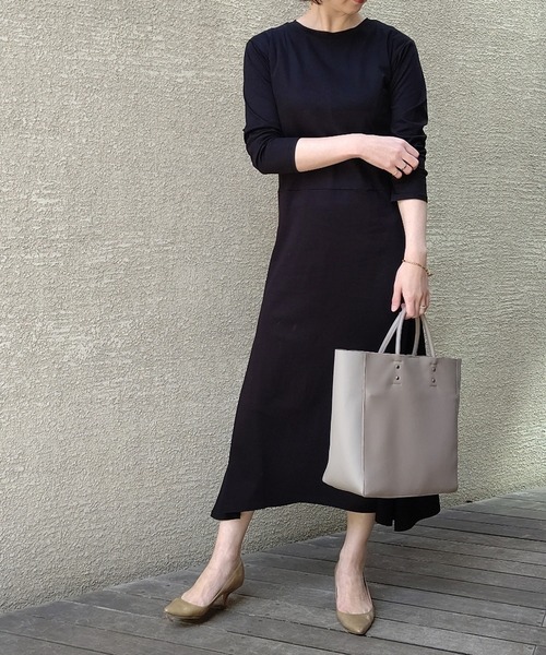 RIVE DROITE（リヴドロワ）の「A4サイズが余裕で入る　A4配色ソフトトート（トートバッグ・レディース・グレー系その他/ライトベージュ・FREE）」の20枚目の写真