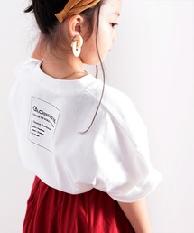 classicalelf（クラシカルエルフ）の「キッズ バックプリントで1+　オーガニックコットン100％ビッグシルエットTee（Tシャツ/カットソー・キッズ）」