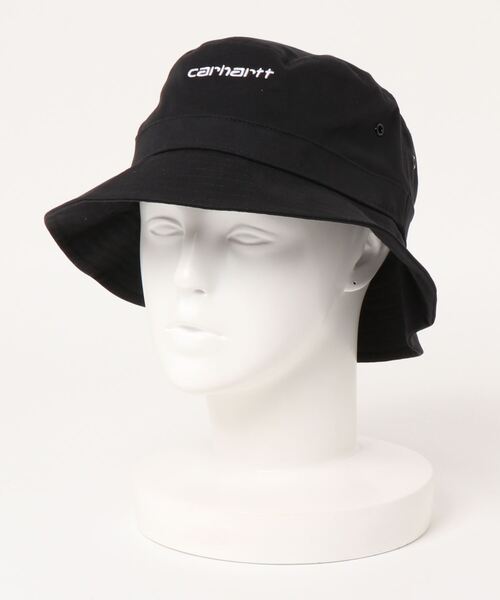 Carhartt WIP（カーハートダブリューアイピー）の「【CARHARTT / カーハート】scriptバケットハット（ハット・レディース・ブラック/ホワイト/カーキ・FREE）」の4枚目の写真