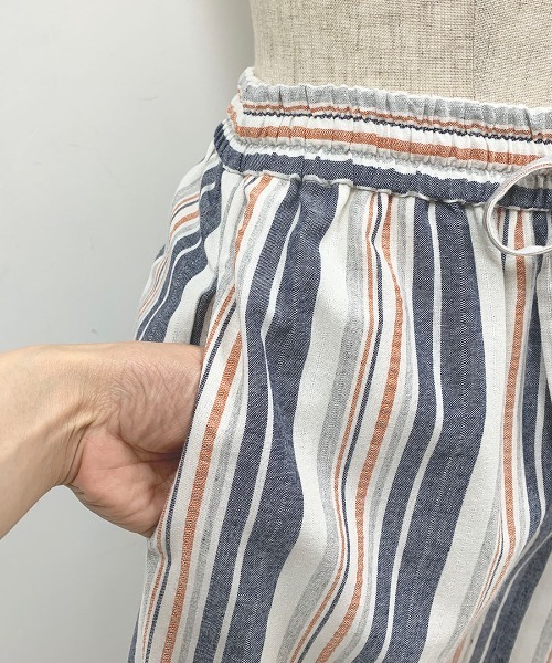 PICCIN(ピッチン)の「マルチストライプパンツ(その他パンツ・レディース・ネイビー/オレンジ・M)」の10枚目の写真
