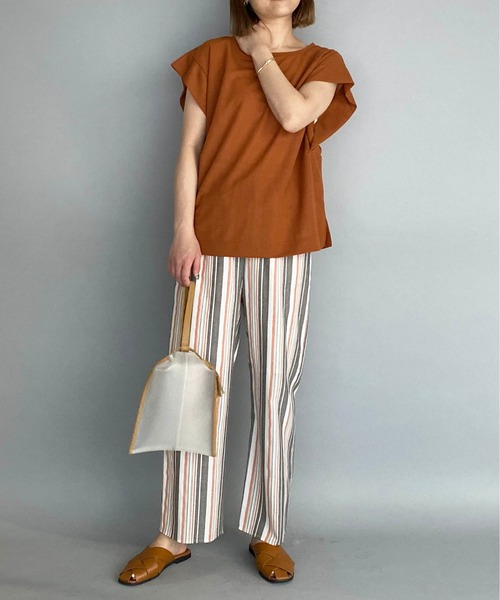 PICCIN(ピッチン)の「マルチストライプパンツ(その他パンツ・レディース・ネイビー/オレンジ・M)」の22枚目の写真