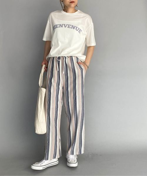 PICCIN(ピッチン)の「マルチストライプパンツ(その他パンツ・レディース・ネイビー/オレンジ・M)」の13枚目の写真