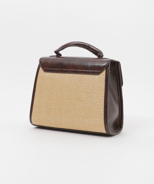 SENSE OF PLACE by URBAN RESEARCH（センスオブプレイスバイアーバンリサーチ）の「雑材コンビフラップショルダーバック（ショルダーバッグ・レディース・ブラウン/ブラック・ONE）」の7枚目の写真