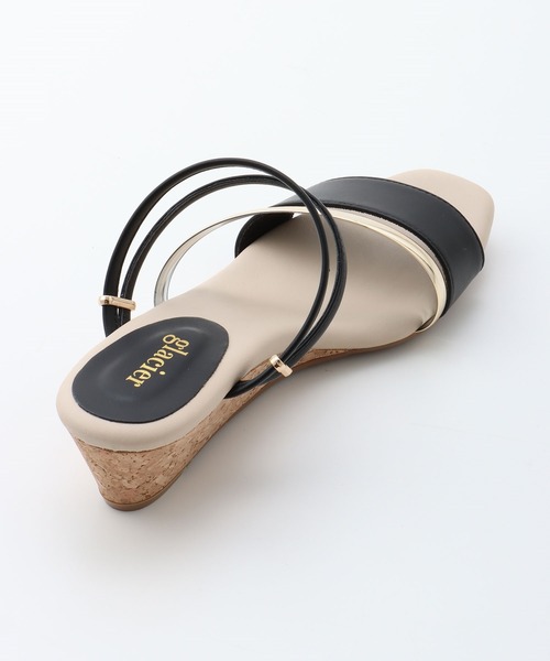 Honeys(ハニーズ)の「2Wayウエッジサンダル(サンダル・レディース・ブラック/ベージュ/ネイビー・S/M/L)」の7枚目の写真