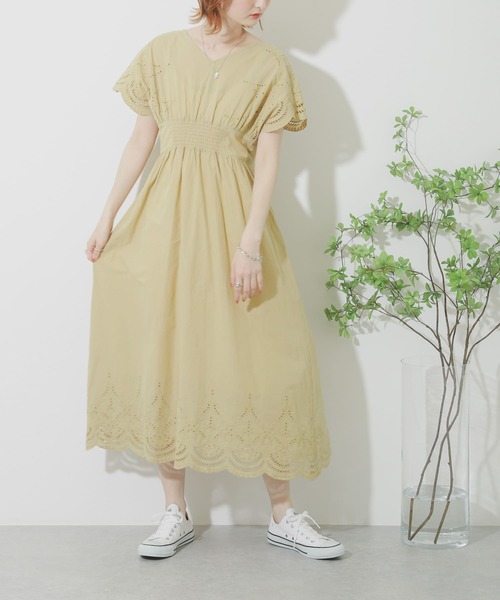 セール Web 一部店舗限定 カットワークレースワンピース ワンピース Sense Of Place By Urban Research センスオブプレイスバイアーバンリサーチ のファッション通販 Zozotown