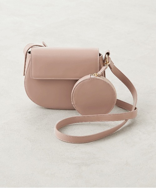 OLIVE des OLIVE（オリーブデオリーブ）の「サークルポーチ付ショルダー（ショルダーバッグ・レディース・オフホワイト/イエロー/ベージュ/ダークブラウン・FREE）」の21枚目の写真