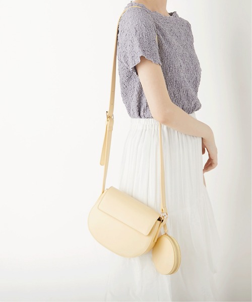 OLIVE des OLIVE（オリーブデオリーブ）の「サークルポーチ付ショルダー（ショルダーバッグ・レディース・オフホワイト/イエロー/ベージュ/ダークブラウン・FREE）」の17枚目の写真