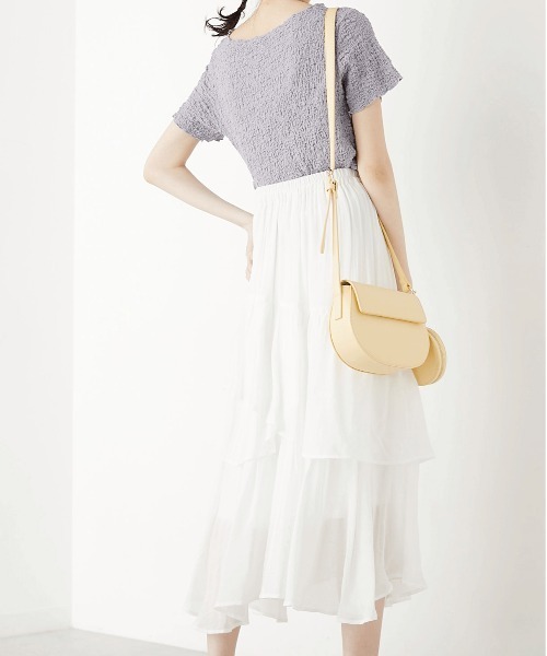 OLIVE des OLIVE（オリーブデオリーブ）の「サークルポーチ付ショルダー（ショルダーバッグ・レディース・オフホワイト/イエロー/ベージュ/ダークブラウン・FREE）」の18枚目の写真