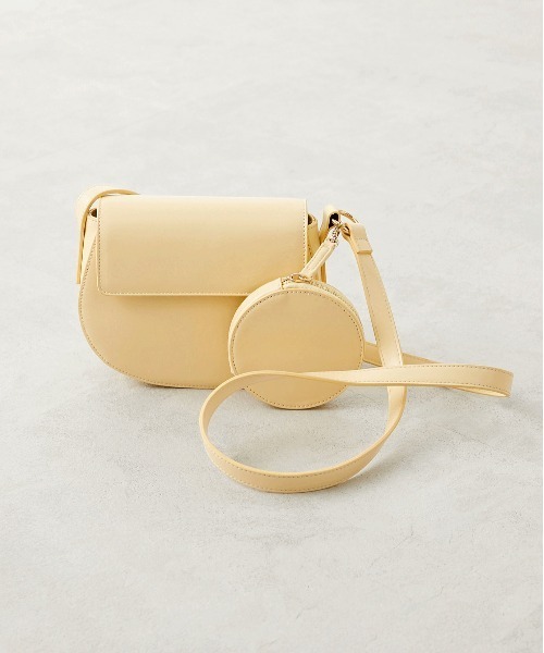 OLIVE des OLIVE（オリーブデオリーブ）の「サークルポーチ付ショルダー（ショルダーバッグ・レディース・オフホワイト/イエロー/ベージュ/ダークブラウン・FREE）」の20枚目の写真