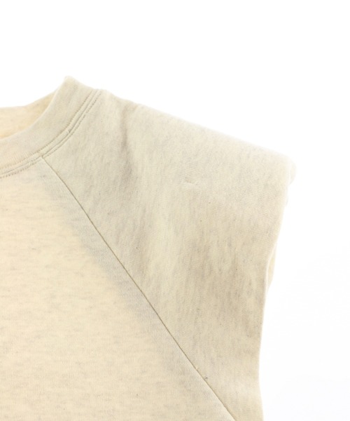 ALEXIA STAM（アリシアスタン）の「Sleeveless Power Shoulder Top/スリーブレスパワーショルダートップ（Tシャツ/カットソー・レディース・ホワイト系/ベージュ/グレー・FREE）」の19枚目の写真