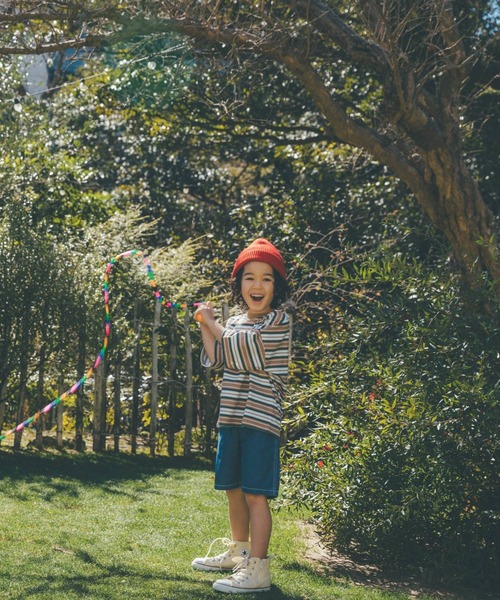 GLOBAL WORK（グローバルワーク）の「【宮城舞さんコラボ】ショーツ【キッズ】/940457（その他パンツ・キッズ・ホワイト/ブルー・100cm/110cm/150cm/130cm/140cm/120cm/160cm）」の14枚目の写真