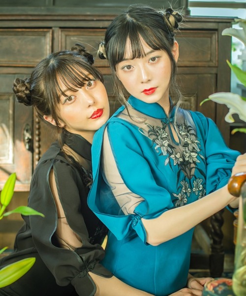 セール】ゆり園のチャイナドレス（ドレス）｜被宝園（ヒホウエン