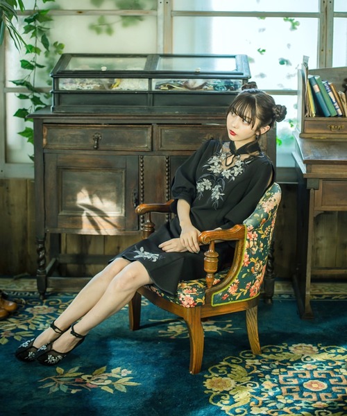 セール】ゆり園のチャイナドレス（ドレス）｜被宝園（ヒホウエン