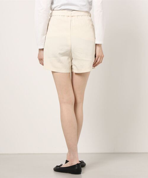 WEGO（ウィゴー）の「WEGO/ベルト付きリネンライクショートパンツ（スラックス・レディース・イエロー/グリーン系その他2/アイボリー/グリーン/ブラウン系その他2・MEDIUM/SMALL）」の19枚目の写真