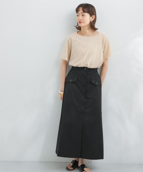 KBF(ケイビーエフ)の「フラップポケットボリュームスカート(スカート・レディース・ベージュ/アイボリー/ブラック・ONE)」の20枚目の写真