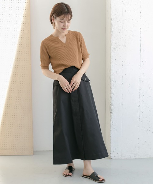 KBF(ケイビーエフ)の「フラップポケットボリュームスカート(スカート・レディース・ベージュ/アイボリー/ブラック・ONE)」の15枚目の写真