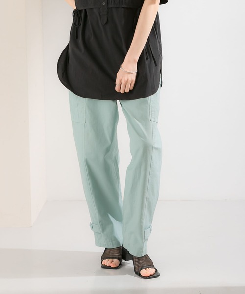 KBF（ケイビーエフ）の「ボリュームカーゴパンツ（カーゴパンツ・レディース・カーキ/イエロー/ライトブルー・ONE）」の21枚目の写真