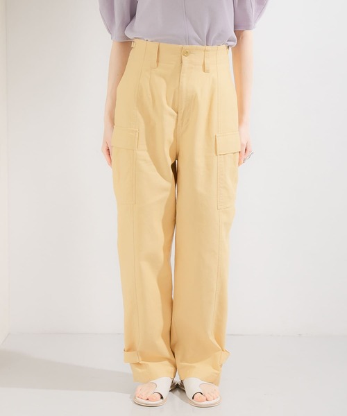 KBF（ケイビーエフ）の「ボリュームカーゴパンツ（カーゴパンツ・レディース・カーキ/イエロー/ライトブルー・ONE）」の11枚目の写真
