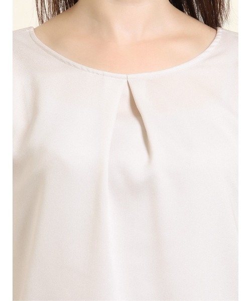 m.f.editorial（エムエフエディトリアル）の「エムエフエディトリアルレディース/m.f.editorial：Women ジョーゼット後ろフリルノースリーブプルオーバーブラウス（シャツ/ブラウス・レディース・グレー/サックスブルー/グリーン・MEDIUM/LARGE）」の16枚目の写真