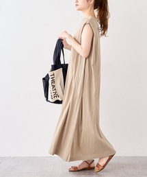 PUAL CE CIN | 【WEB限定】バックプリントノースリーブワンピース(チュニック)