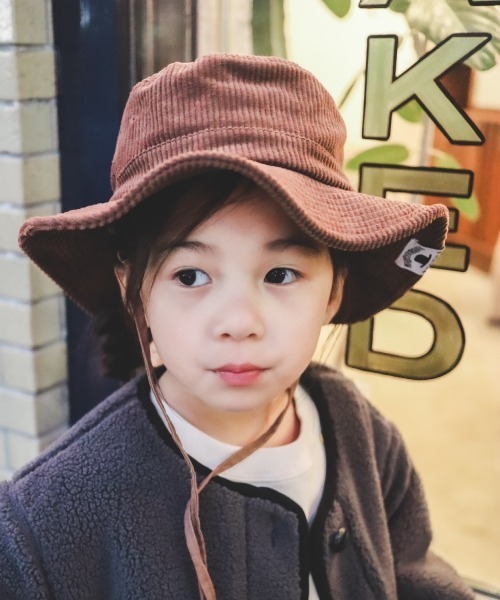 MAKE YOUR DAY（メイクユアデイ）の「コールテンバケットハット（ハット・キッズ・ブラック/ベージュ/ブラウン・46/48/50/52/54/56/59）」の2枚目の写真