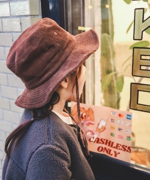 MAKE YOUR DAY（メイクユアデイ）の「コールテンバケットハット（ハット・キッズ・ブラック/ベージュ/ブラウン・46/48/50/52/54/56/59）」の4枚目の写真