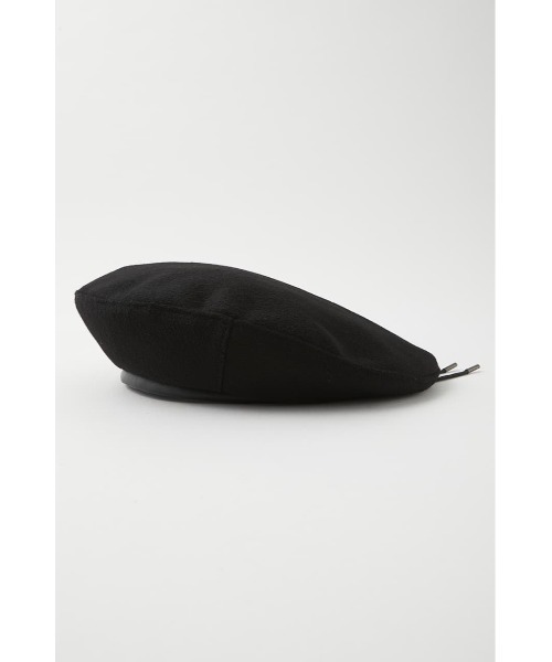 MOUSSY（マウジー）の「F/LEATHER PIPING ベレー（ハンチング/ベレー帽・レディース・ブラック/カーキ/マジェンタ・FREE）」の5枚目の写真