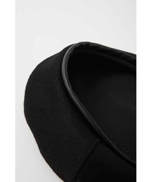 MOUSSY（マウジー）の「F/LEATHER PIPING ベレー（ハンチング/ベレー帽・レディース・ブラック/カーキ/マジェンタ・FREE）」の8枚目の写真