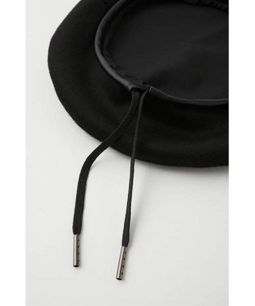MOUSSY（マウジー）の「F/LEATHER PIPING ベレー（ハンチング/ベレー帽・レディース・ブラック/カーキ/マジェンタ・FREE）」の9枚目の写真