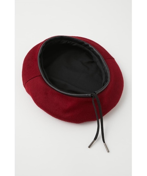 MOUSSY（マウジー）の「F/LEATHER PIPING ベレー（ハンチング/ベレー帽・レディース・ブラック/カーキ/マジェンタ・FREE）」の15枚目の写真