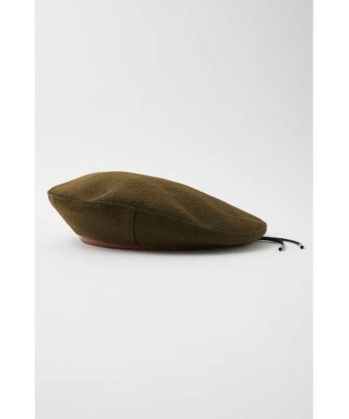 MOUSSY（マウジー）の「F/LEATHER PIPING ベレー（ハンチング/ベレー帽・レディース・ブラック/カーキ/マジェンタ・FREE）」の19枚目の写真