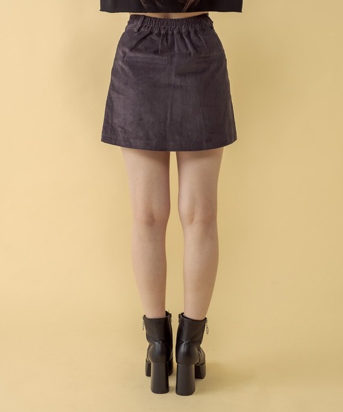 RASVOA(ラスボア)の「コーデュロイベルテッドミニスカート(スカート・レディース・ブラック/カーキ/アイボリー・FREE)」の11枚目の写真