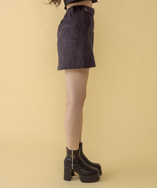 RASVOA(ラスボア)の「コーデュロイベルテッドミニスカート(スカート・レディース・ブラック/カーキ/アイボリー・FREE)」の19枚目の写真