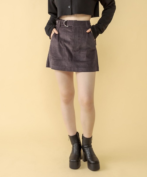 RASVOA(ラスボア)の「コーデュロイベルテッドミニスカート(スカート・レディース・ブラック/カーキ/アイボリー・FREE)」の16枚目の写真