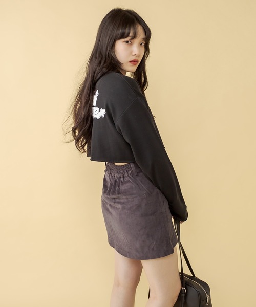 RASVOA(ラスボア)の「コーデュロイベルテッドミニスカート(スカート・レディース・ブラック/カーキ/アイボリー・FREE)」の12枚目の写真